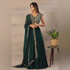 Green Lehenga Choli